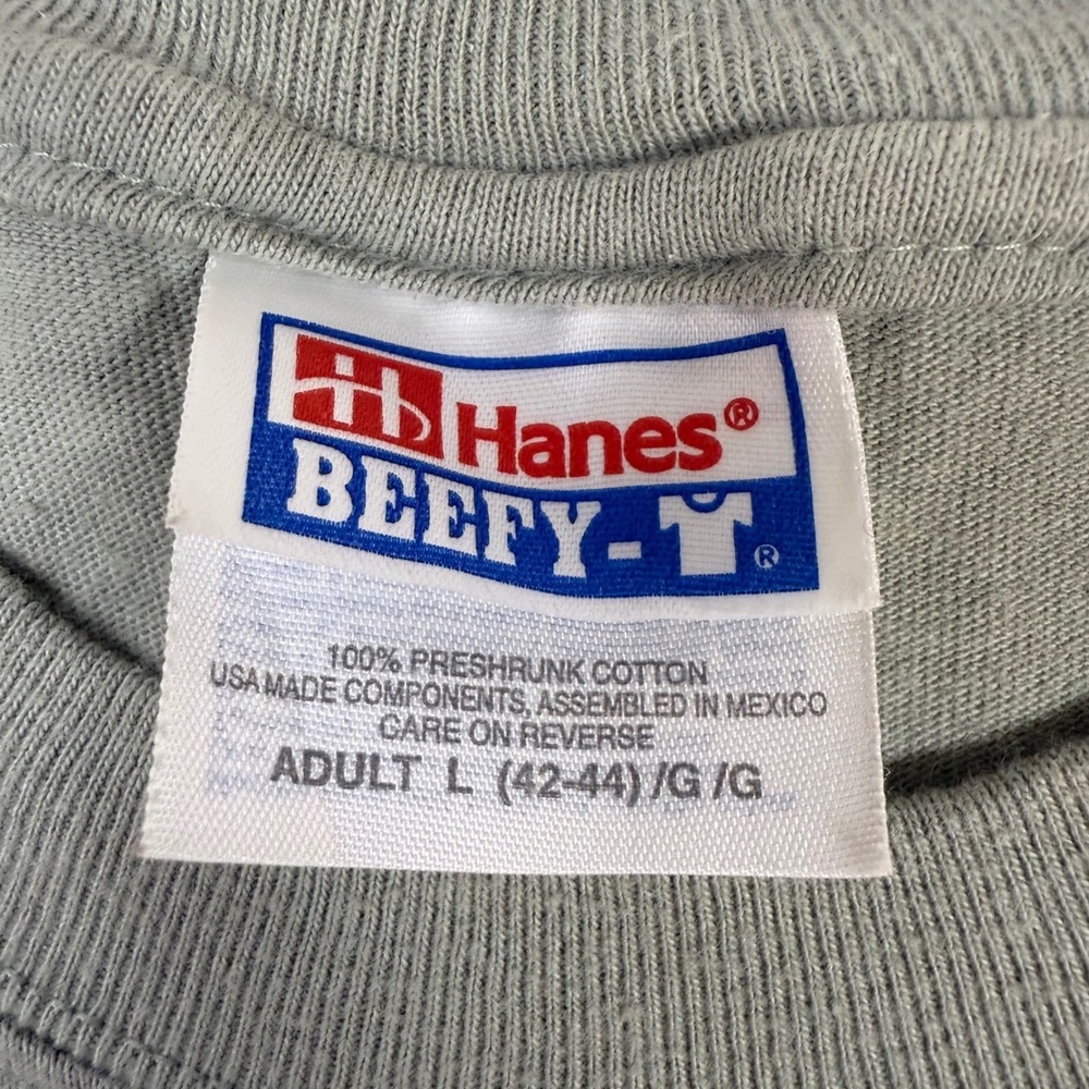 Hanes Beefy-T Anusara Yoga Graphic T-Shirt Green, Adult L, Cotton - Picture 7 of 10